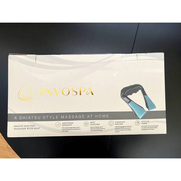 New INVOSPA SHIATSU Portable Heat Massager - shoulder neck arm leg back waist - Picture 6 of 13